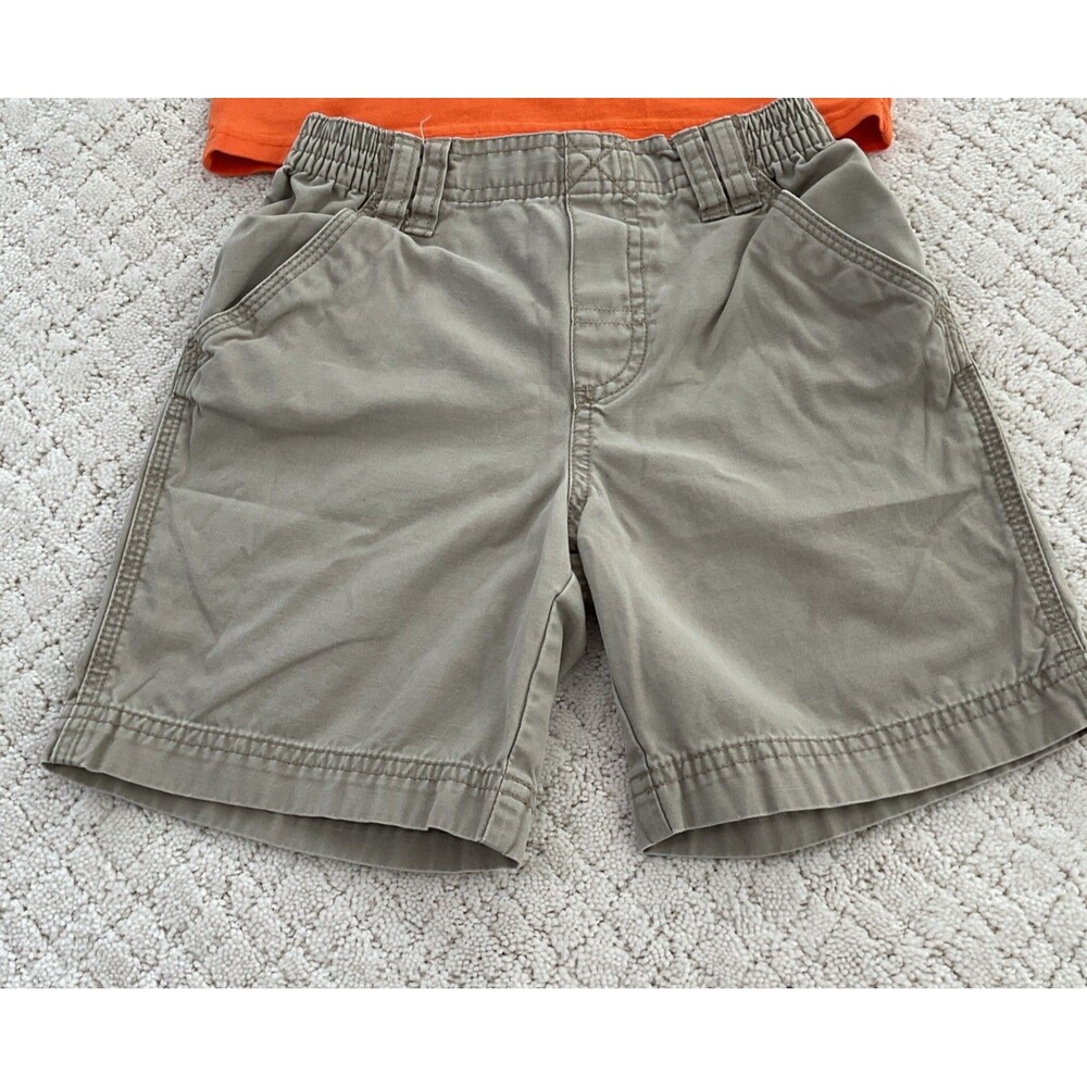 Circo Boys Shirt Shorts Matching Set,tan Shorts 4T,orange Shirt 5T(runs Small) - Picture 3 of 16
